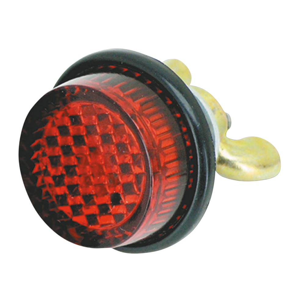GZP Red bolt-on round reflector 20mm dia