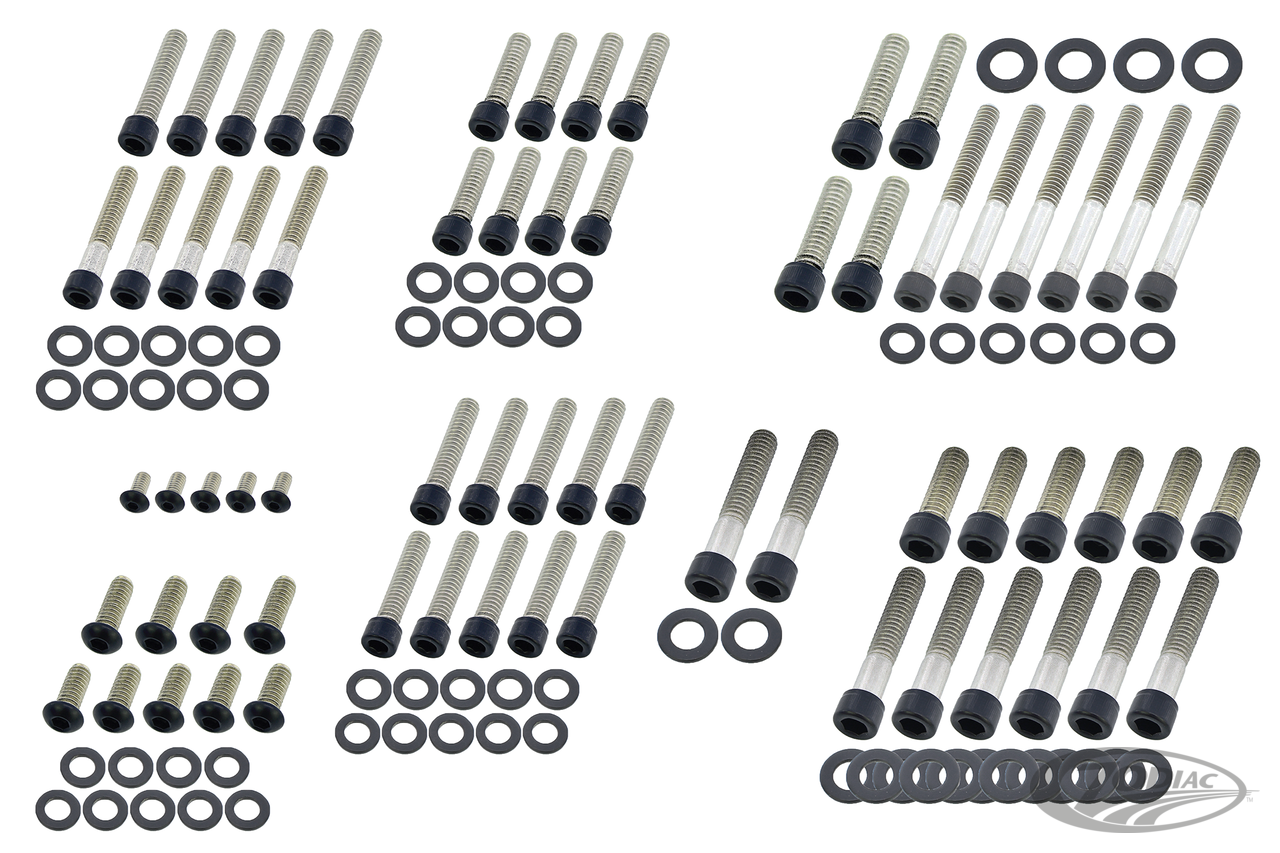 Eng. Bolt Kit Matt Blk FLH/T99-06