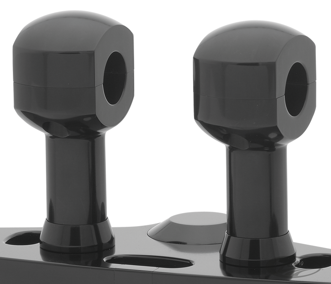 3" Risers for 1-1/4" Handlebars Black