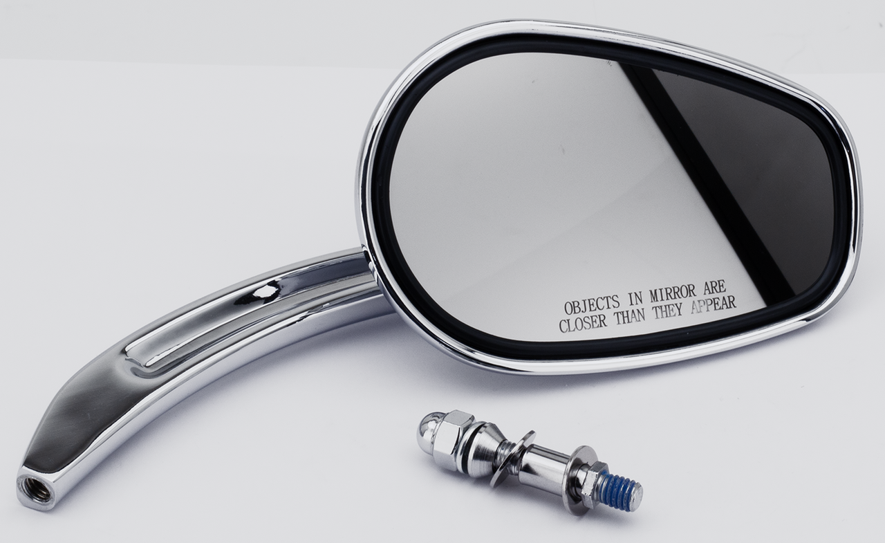 GZP Chrome Diamondback mirror right alu