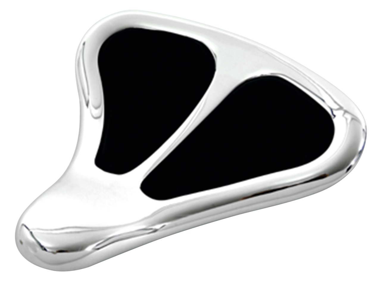 Chrome Alloy Solo Seat Black Leather