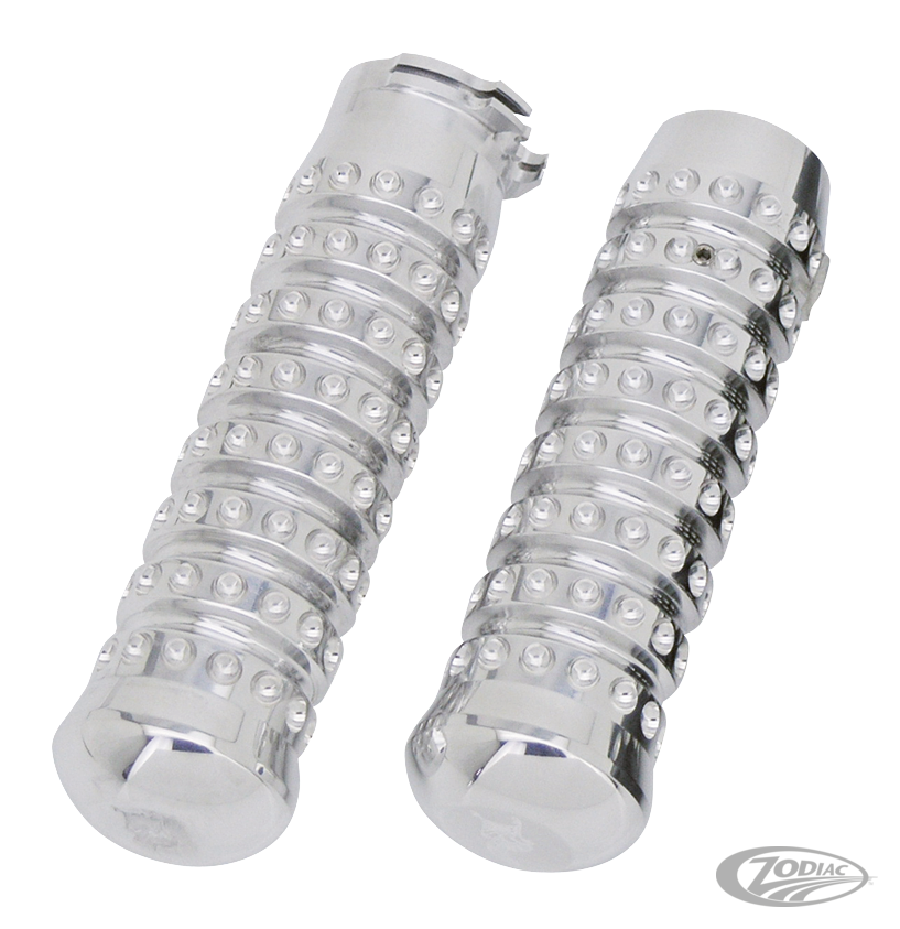 Ribbed grips Polished