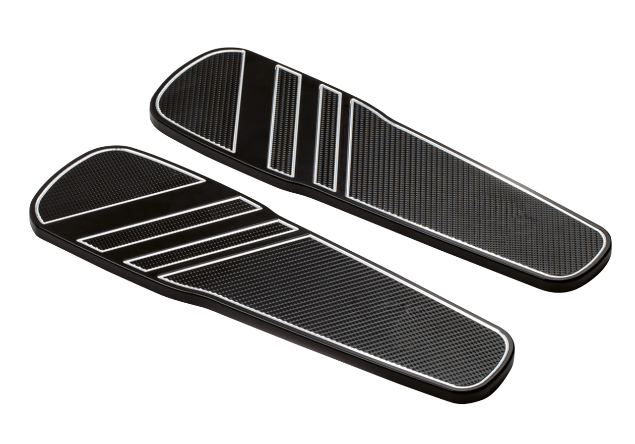 Stripes DR FLoorboards Black Anodized