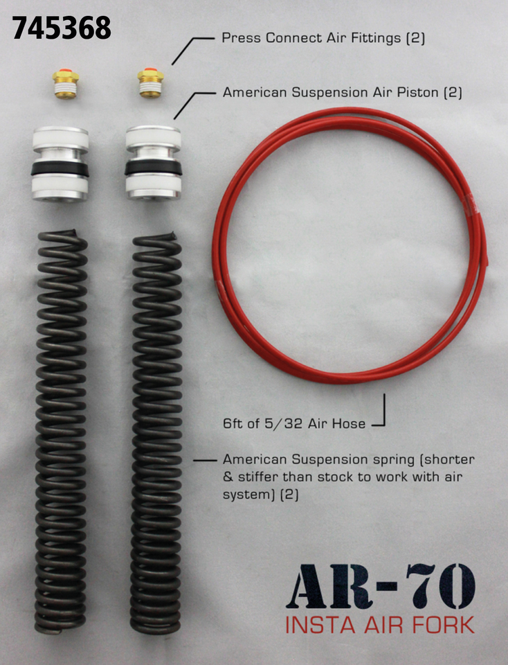 A.S. air piston kit 49mm fork w/A.S.tree