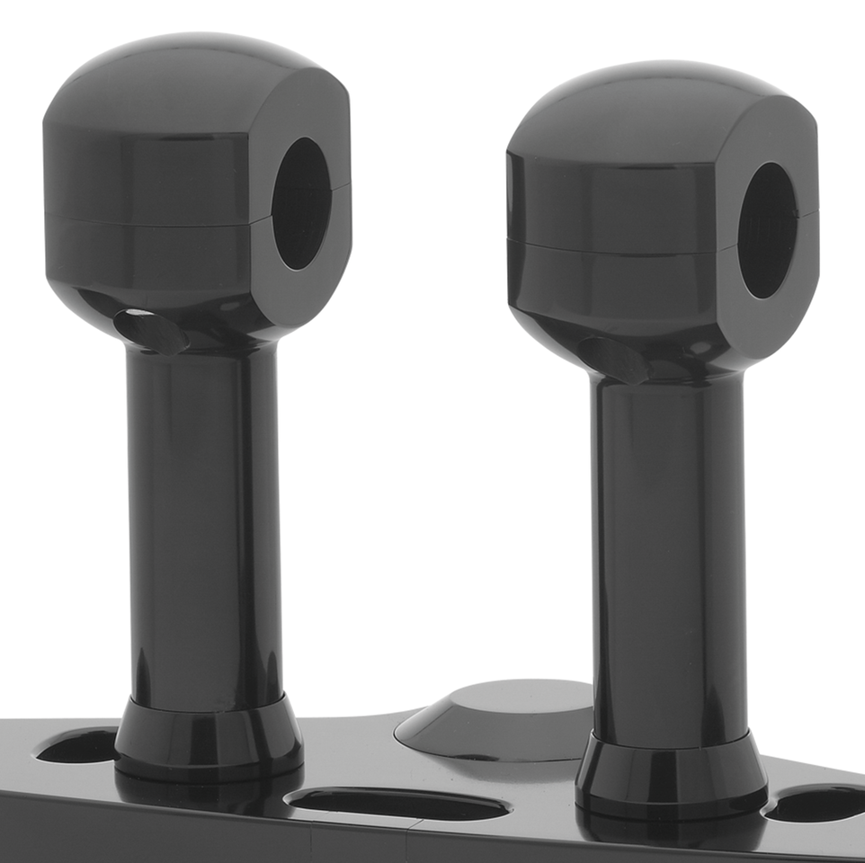 4" Risers for 1" Handlebars Black