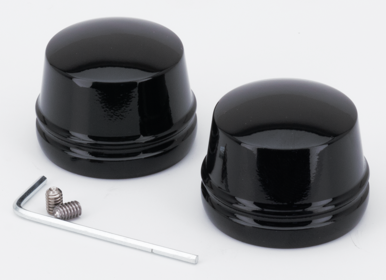 GZP gloss Black axle cvrs FLH/T00-07 FXD