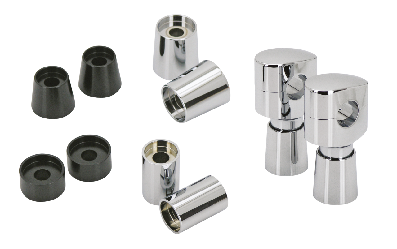 GZP Chr 1/2" tapered riser extension 1"