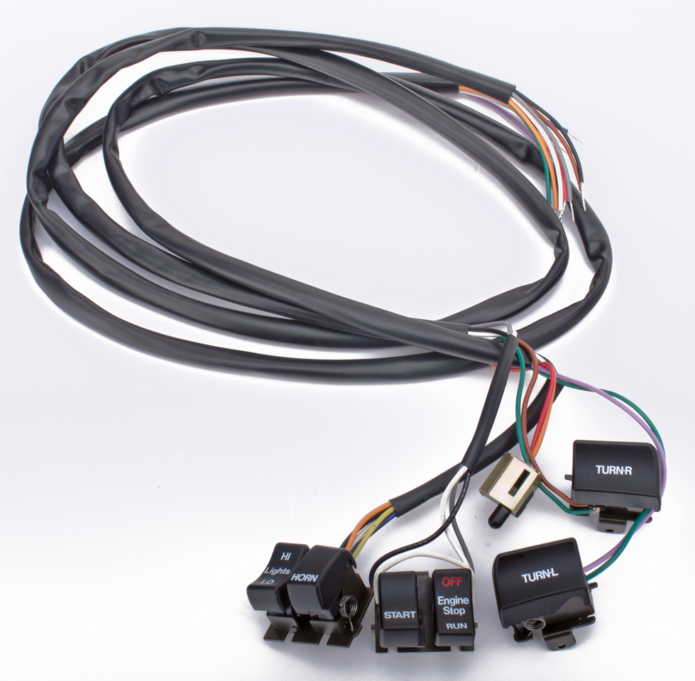 RH Chrome switch & wire kit HD82-95