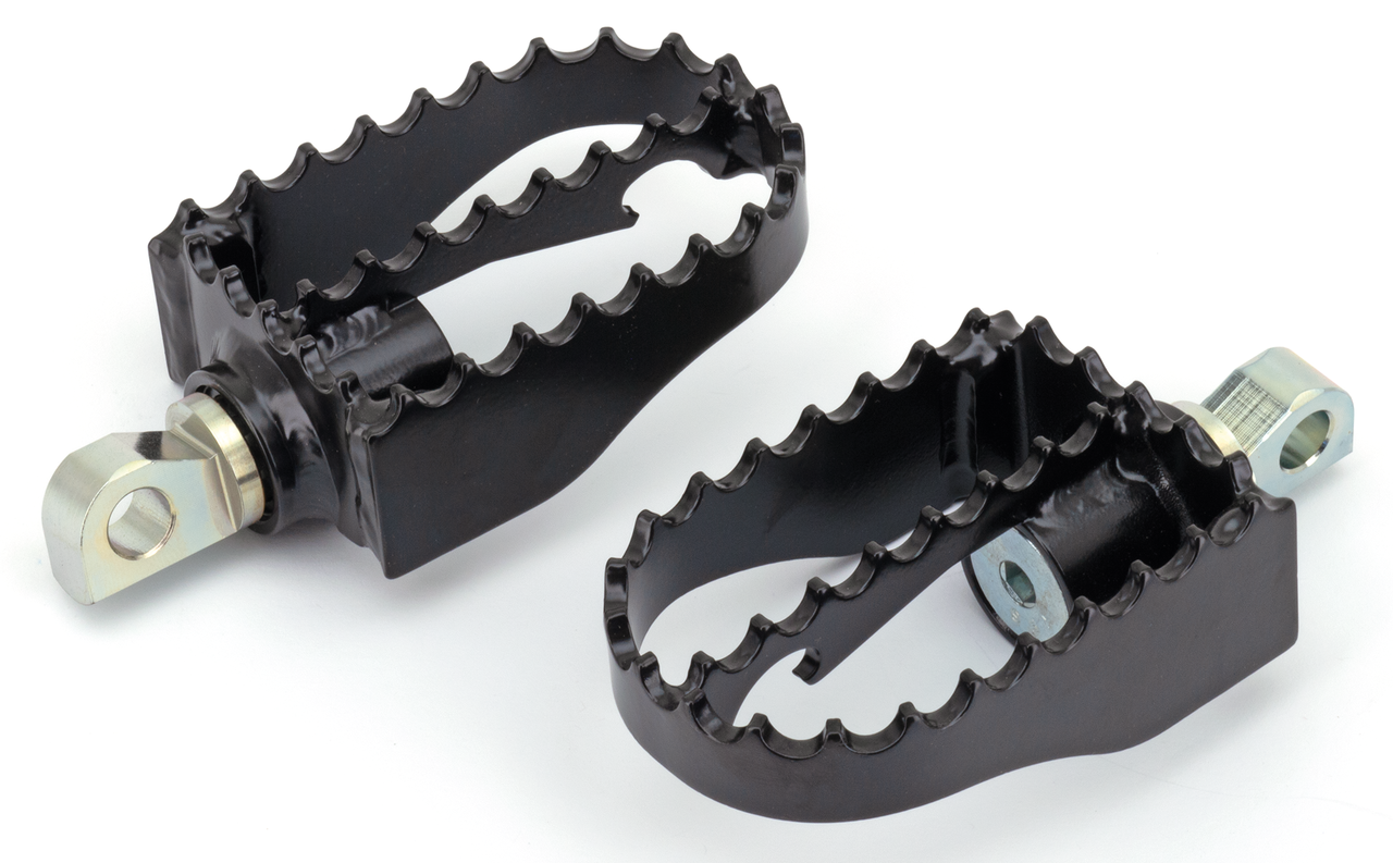 Burly Full Size MX Style Foot Pegs Black