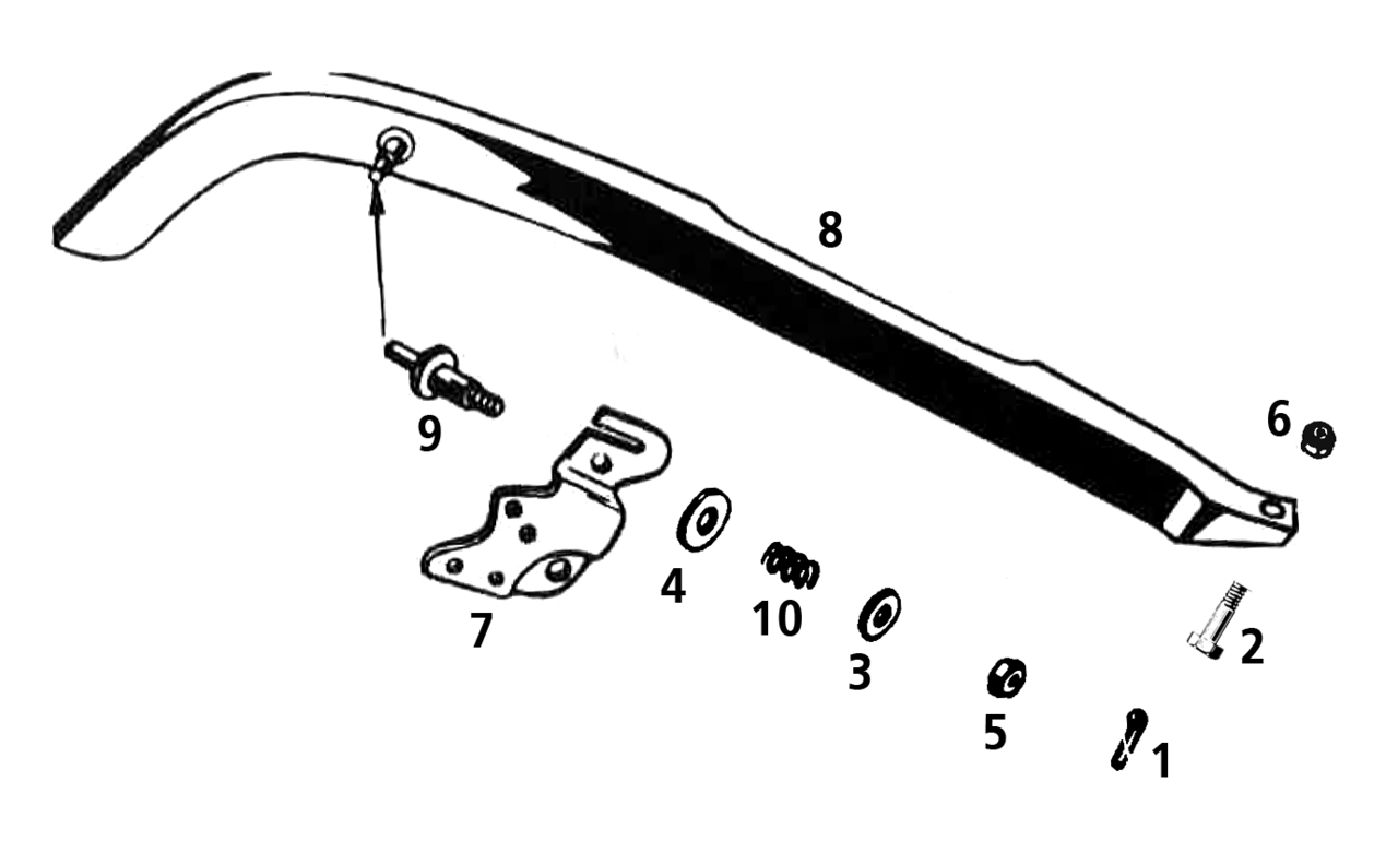 Chain guard rear black 45CI37-54