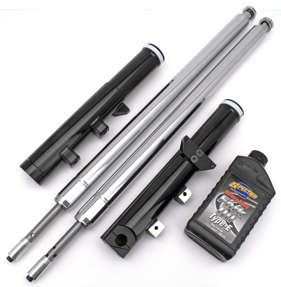 Black Anodized Bubba fork legs 4" o.s.