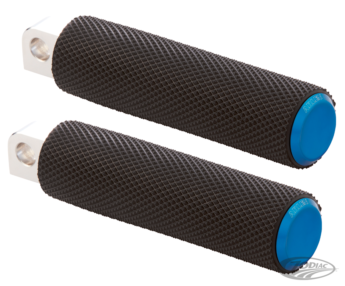 Knurled Fusion Footpegs - Blue