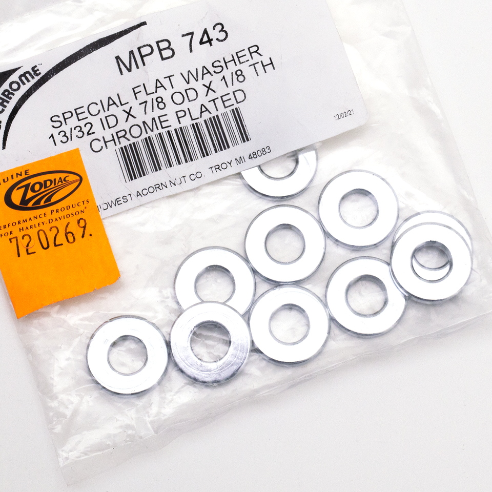 10pck Washers 13/32 x 7/8 x 1/8