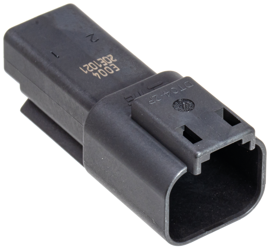 2 Pole black pin housing