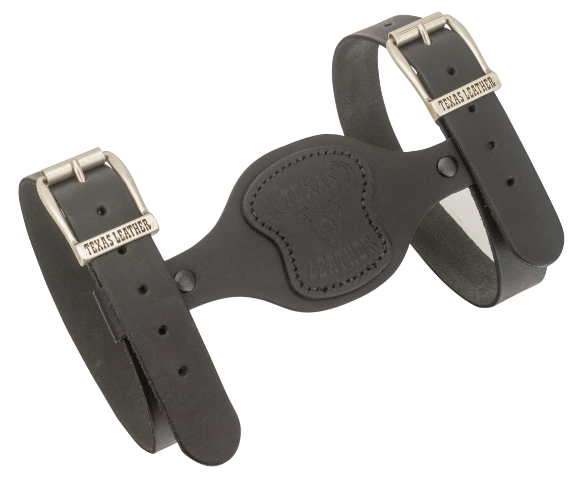 Texas Leather blanket holder black