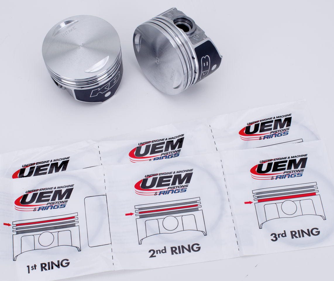 KB Piston set 8.8:1 +.030 TC 88cid