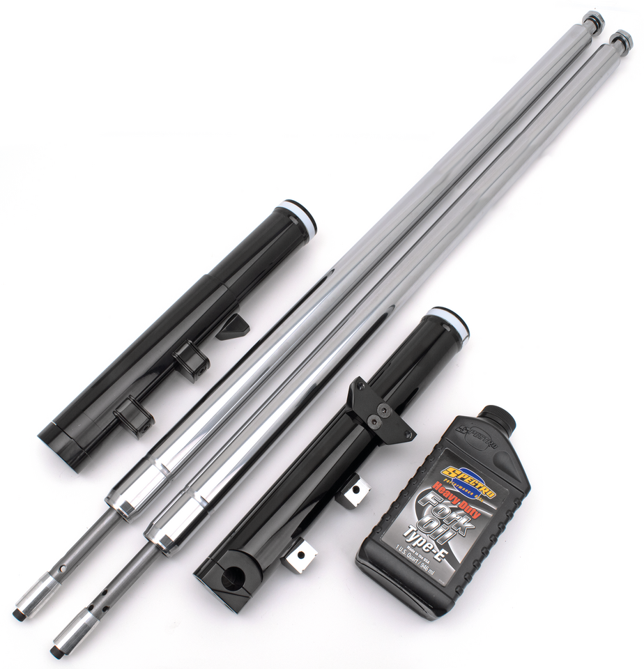 Black Anodized Bubba fork legs 12" o.s.