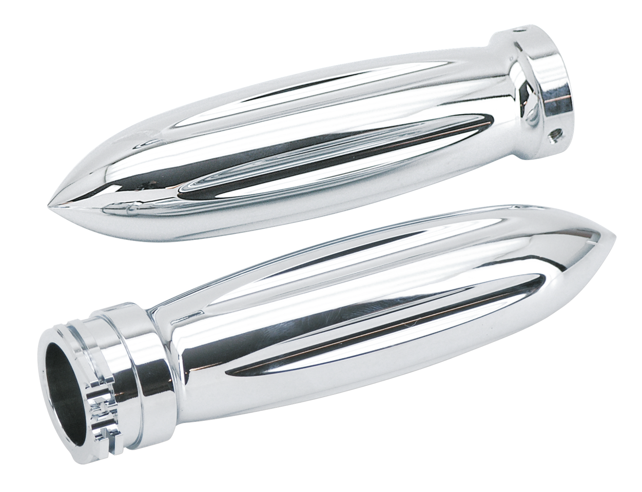 GZP Chrome billet grip set Rocket sty