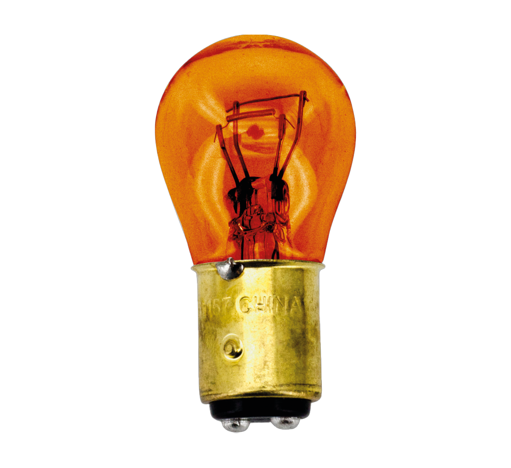 GZP Amber glass bulb BAY15D 1157 socket