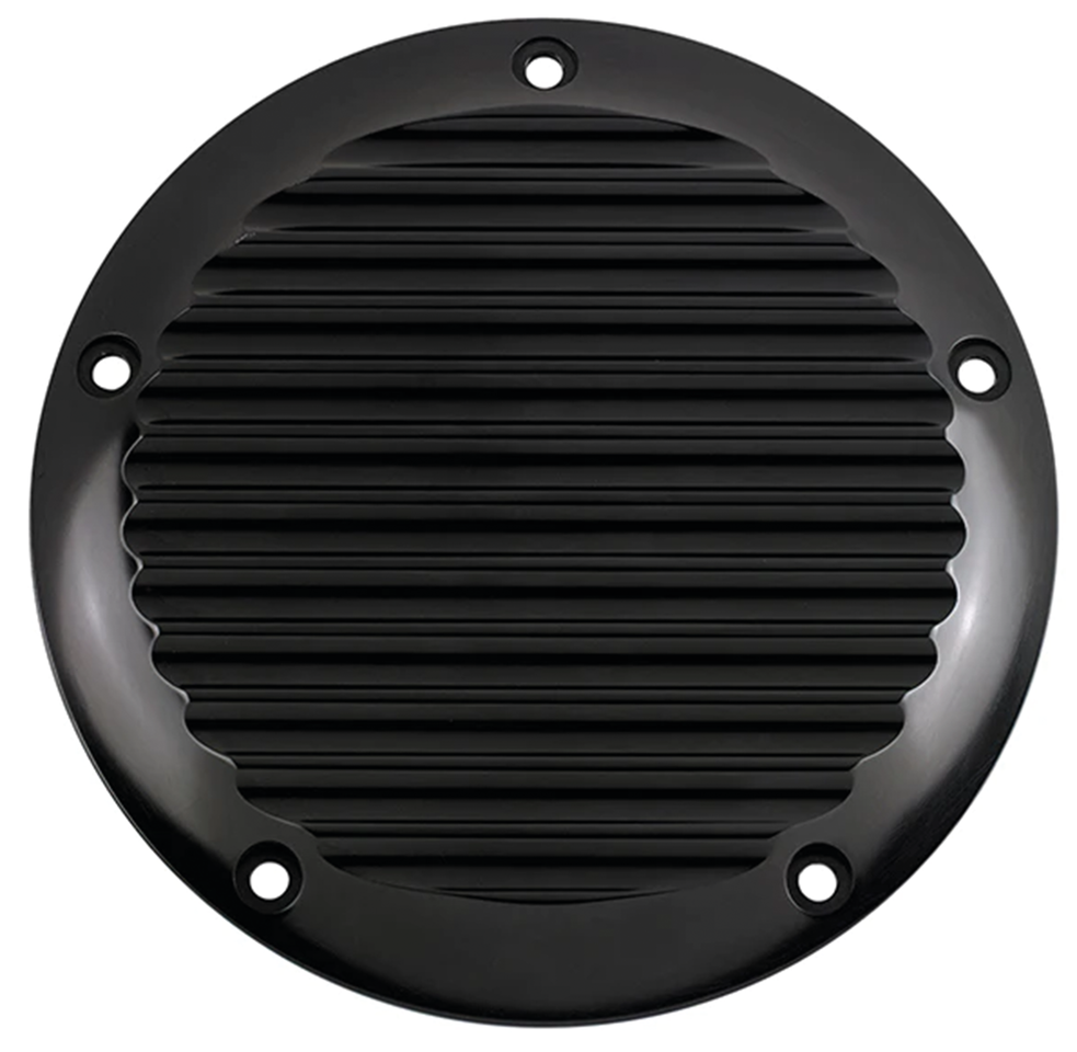 JM Derby Cover Finned Blk BT99-18