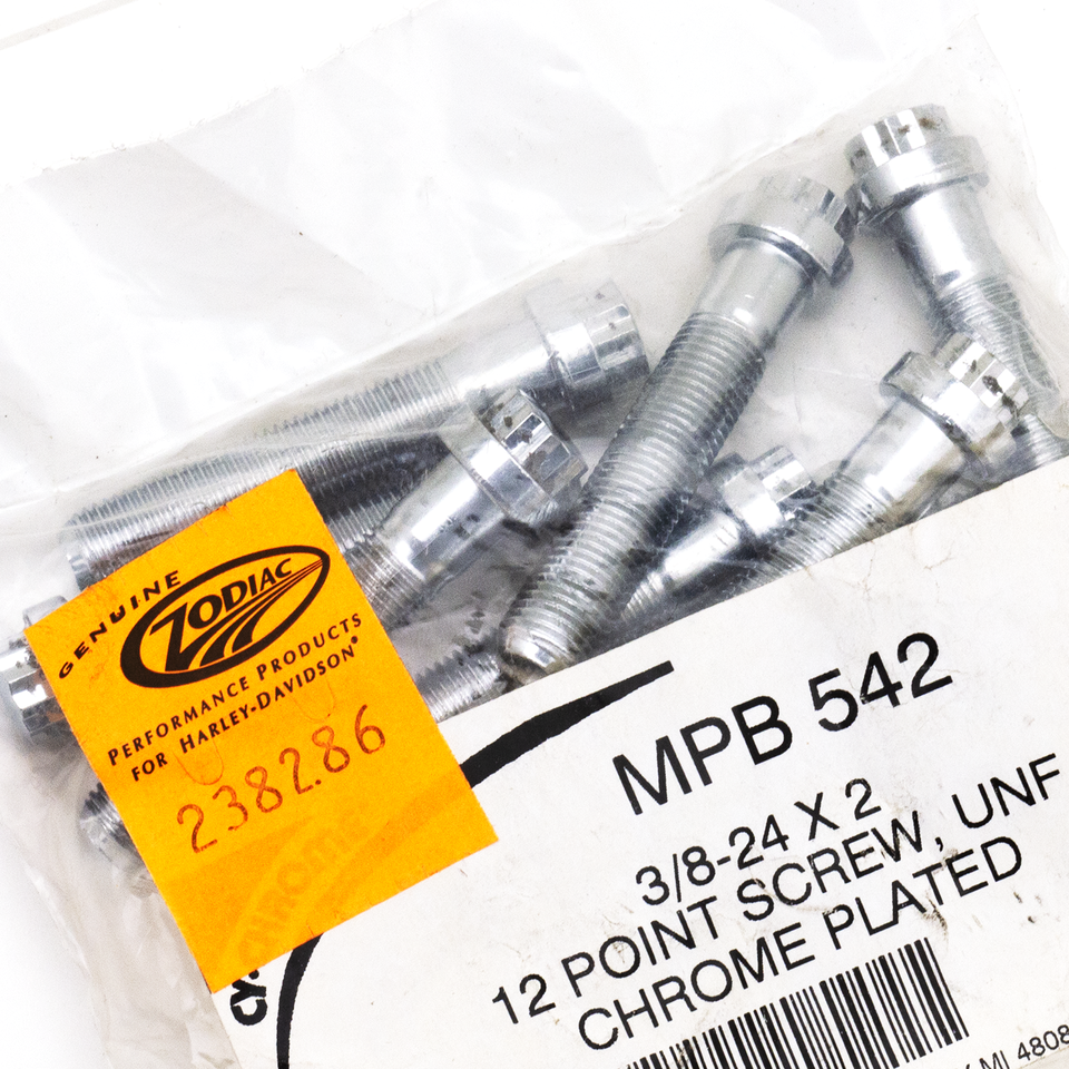 10pck 12-point screw 3/8-24x2", UNF