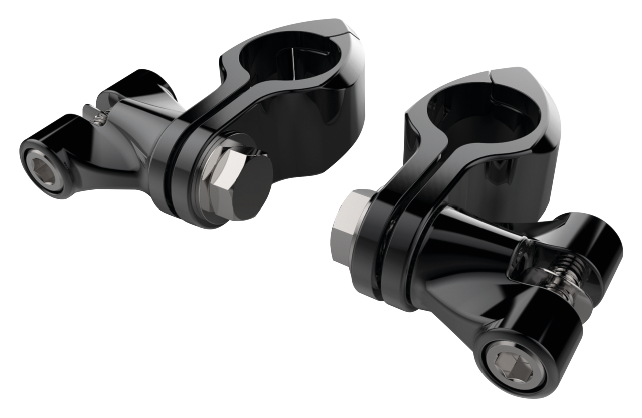 Blk Hingeless Clamps w/ Clevis 1-1/4"