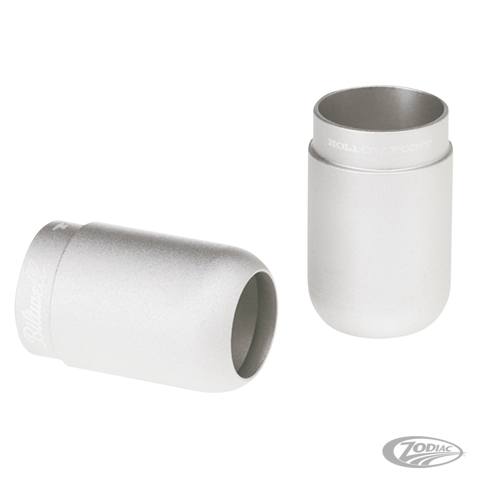 Biltwell Hollow point exh.endcap Silver