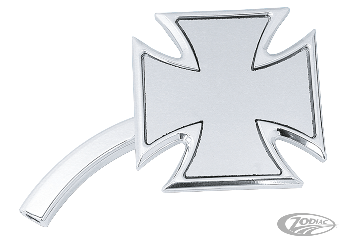 Billet Maltese Cross mirror right polish
