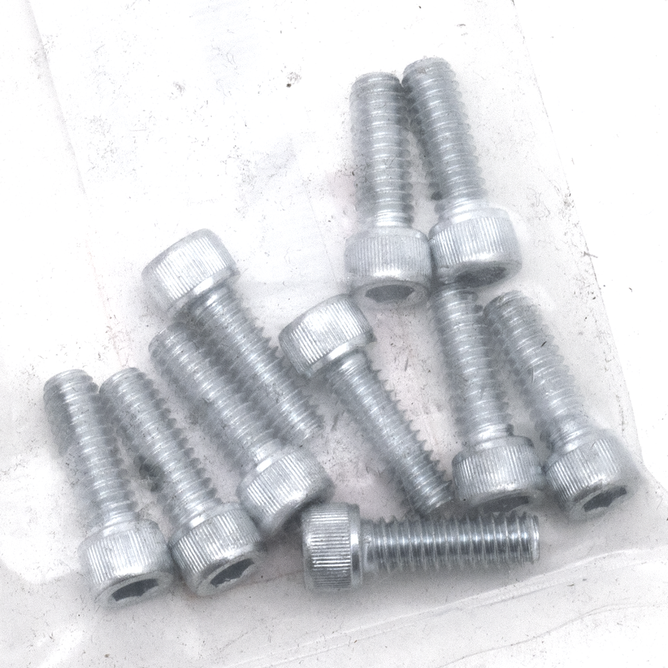 10pck allen bolt 1/4-20x3/4" UNC zinc