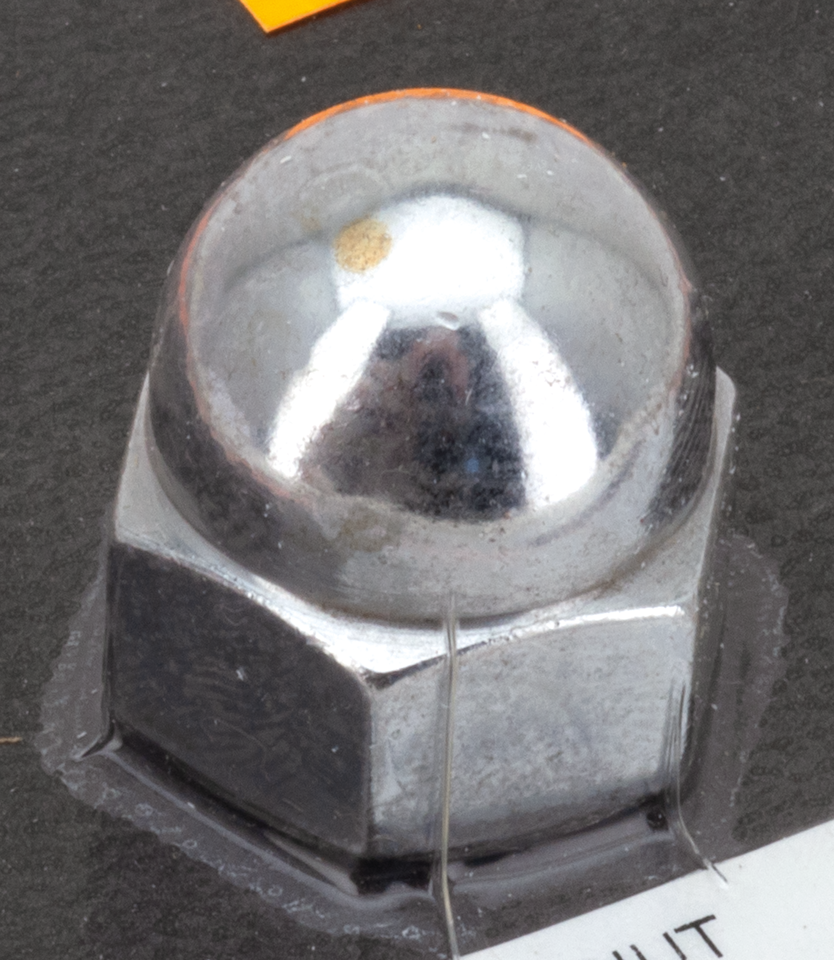 CHROME ACORN NUT 9/16-18 UNF, EACH