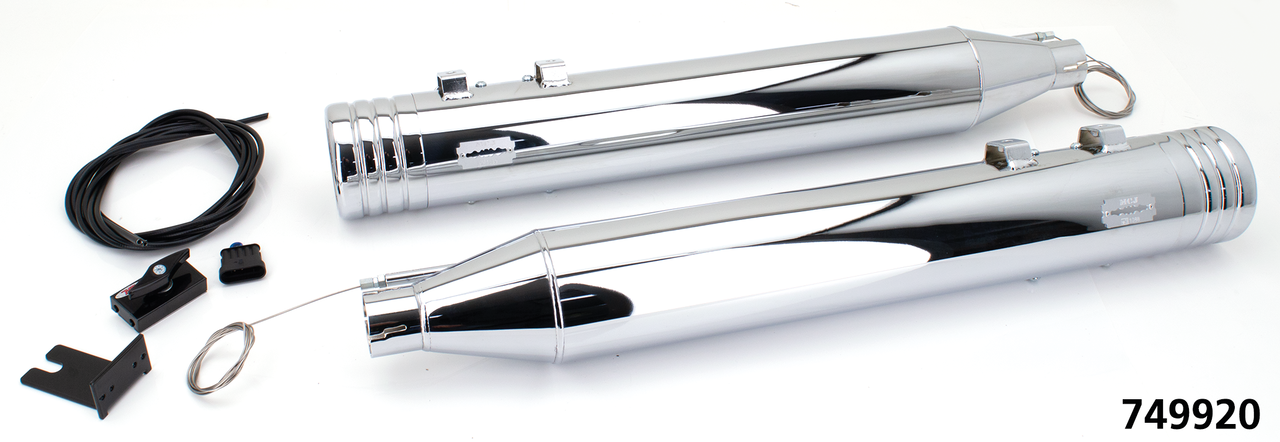 MCJ 100 Slip-Ons FLH/T95-16 Chrome