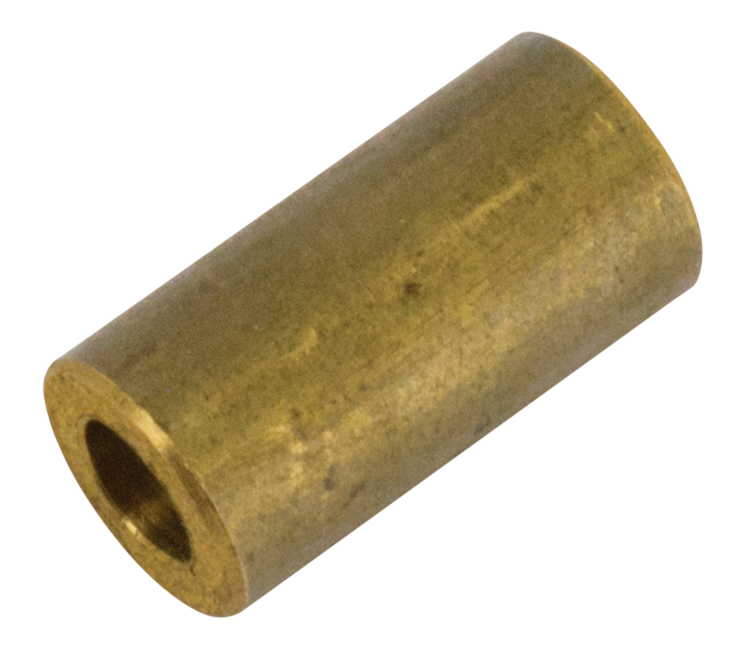 10pck Brass end 250" OD for .125" cable