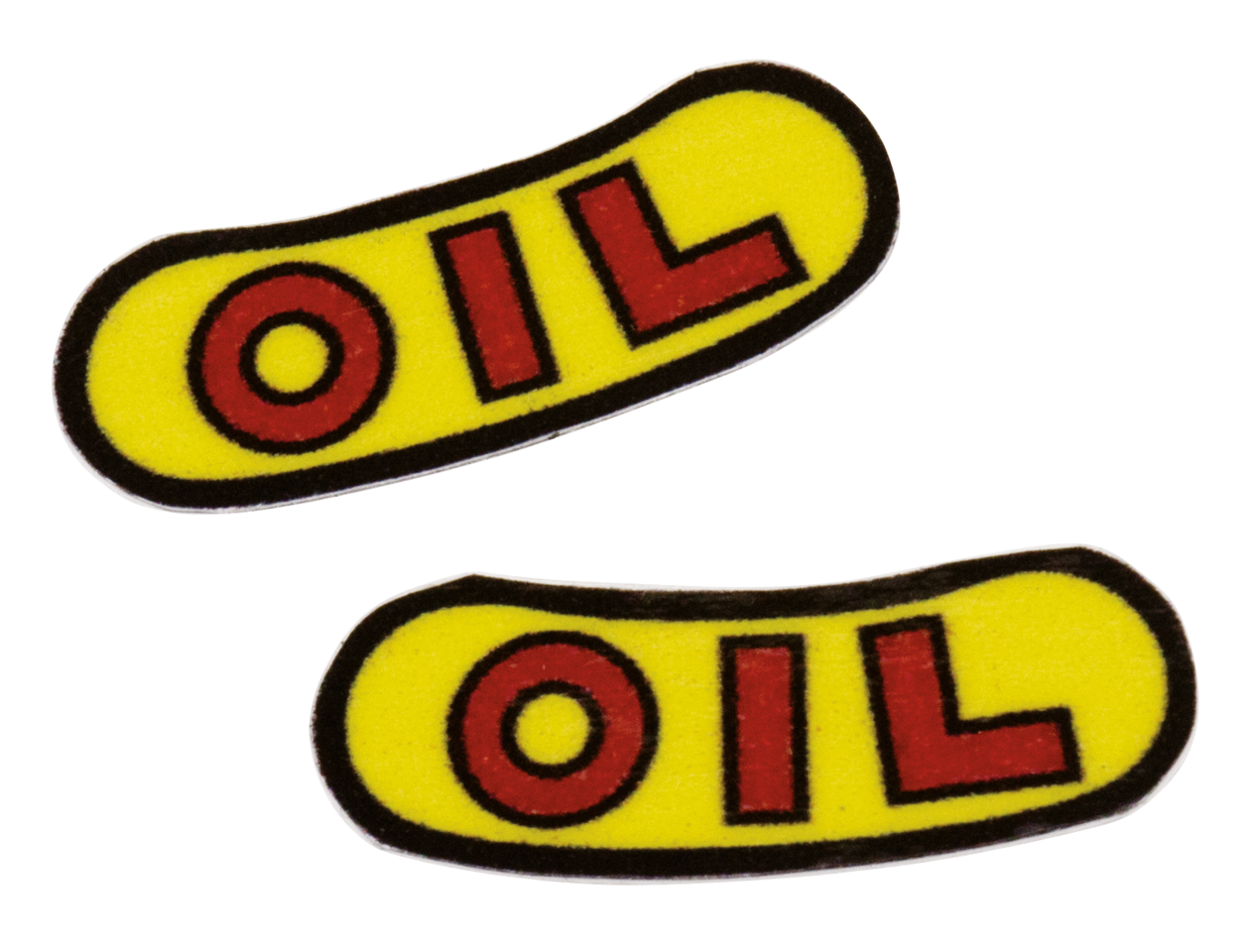 Pair sticker "OIL" for military oil cap