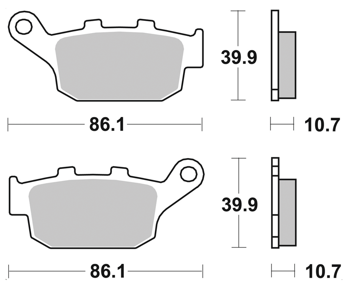 SBS HF Rear brake pads Buell 98-02