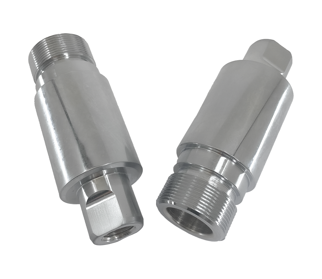 GZP Chr 41mm fork tube 2" extension kit