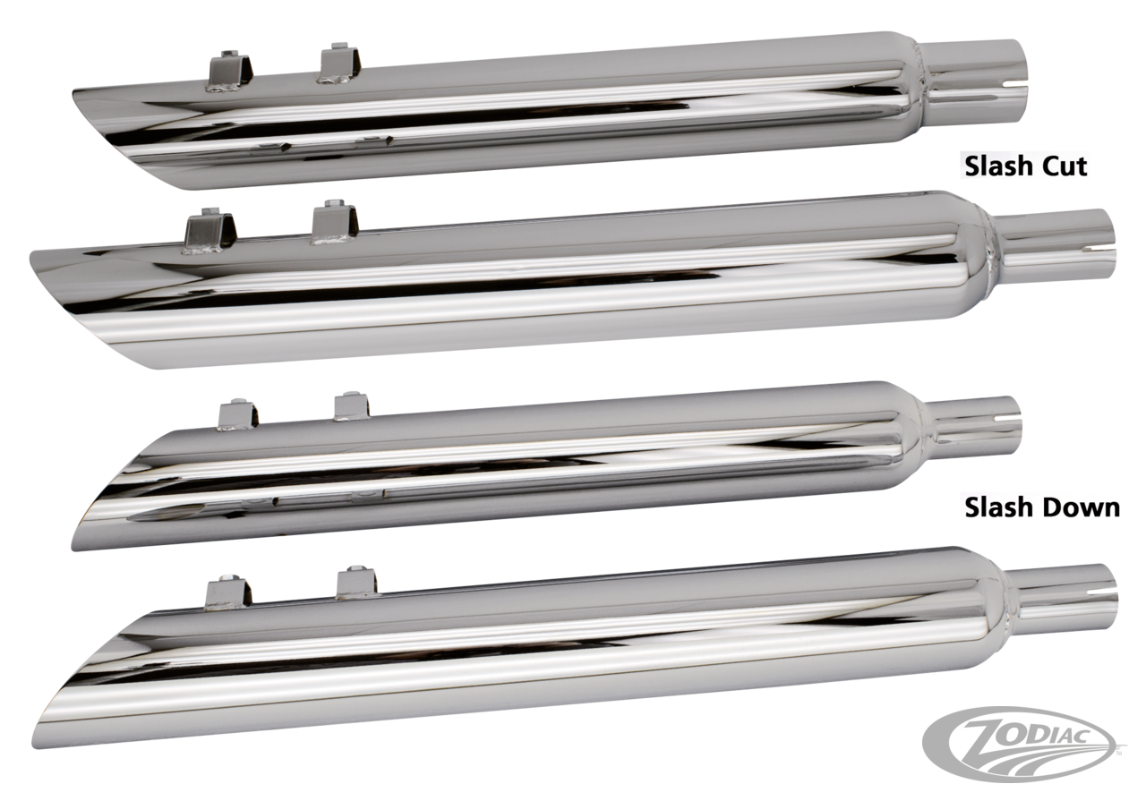 Chr Slip-ons FLH/T95-16 Strt tip 2" baff