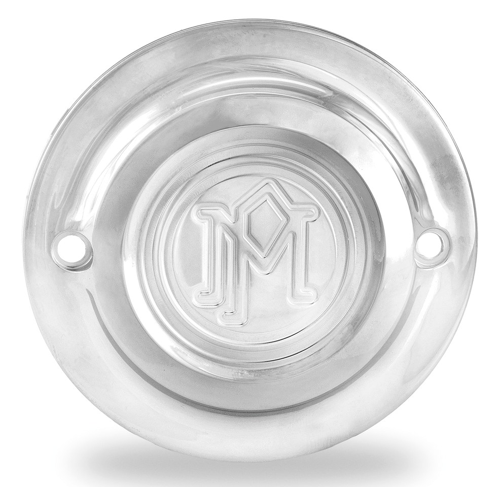 PM Scallop ignition cover 2-hole Chrome