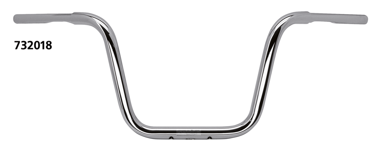 TBW Apehanger 1-1/4" 30cm 3 hole Black