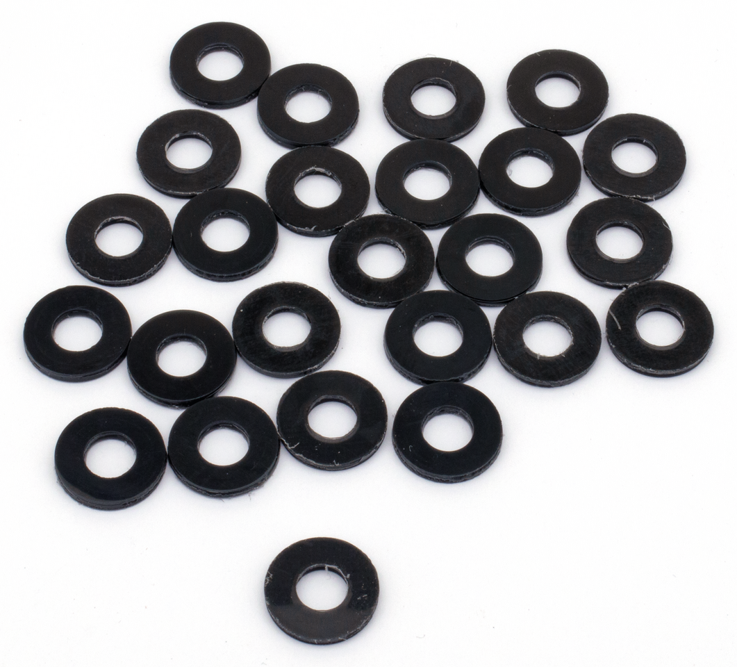 25pck Nylon Washer 1/4"x9/16"x1/16"