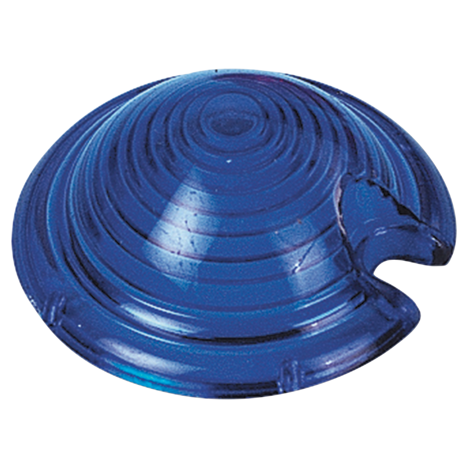 GZP Bullet light lens plastic blue