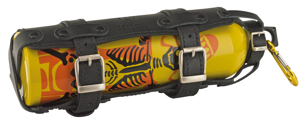 Black Holder with Aluminum Drink Bottle