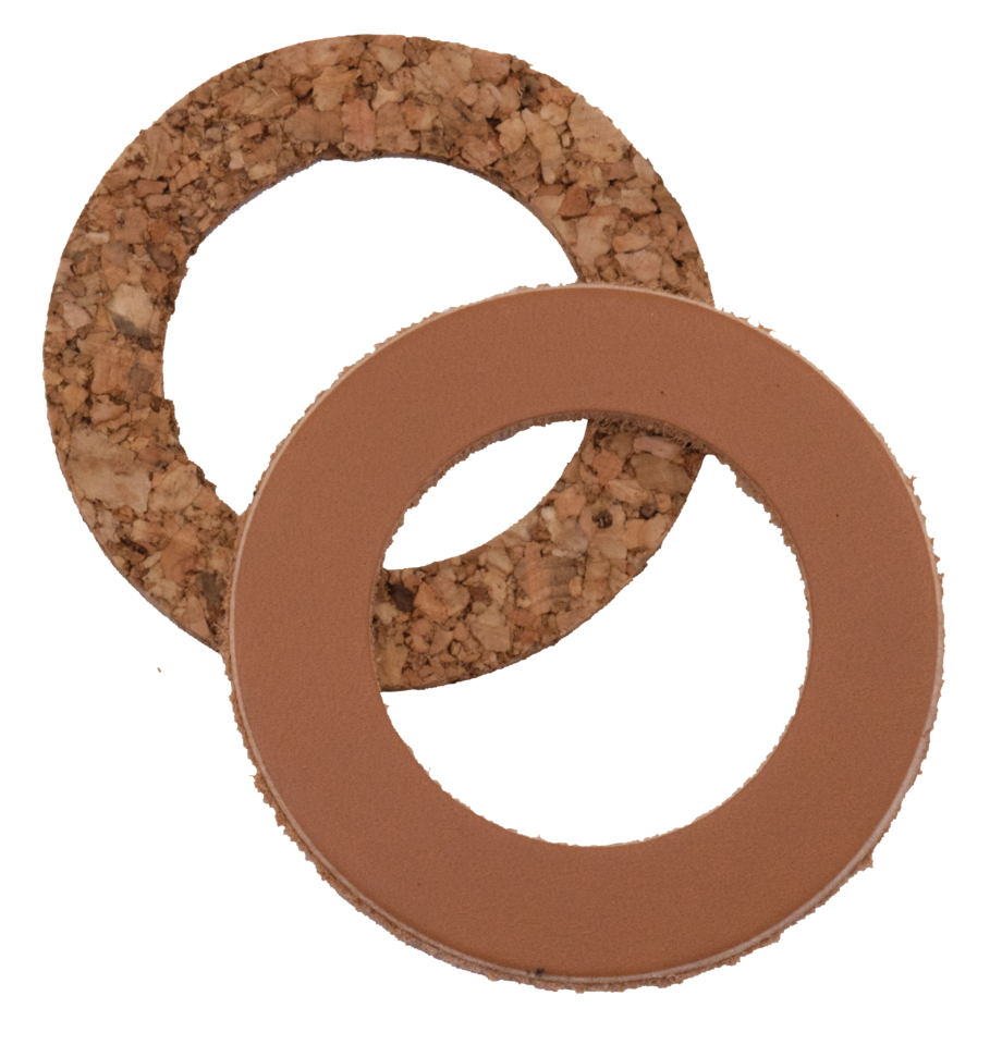 Seal gas/oilcap cork and leather replica