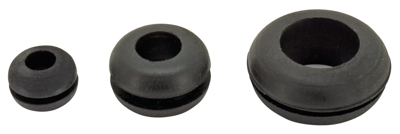 Rubber grommet, size 6 mm i.d. 4 mm