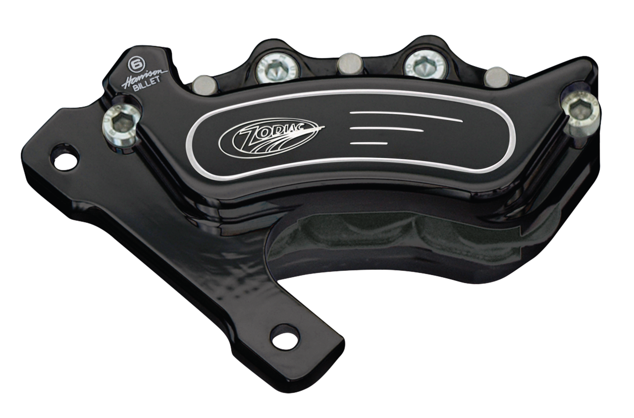 Blk Billet-6 Caliper, fits Fat Bubba L/H