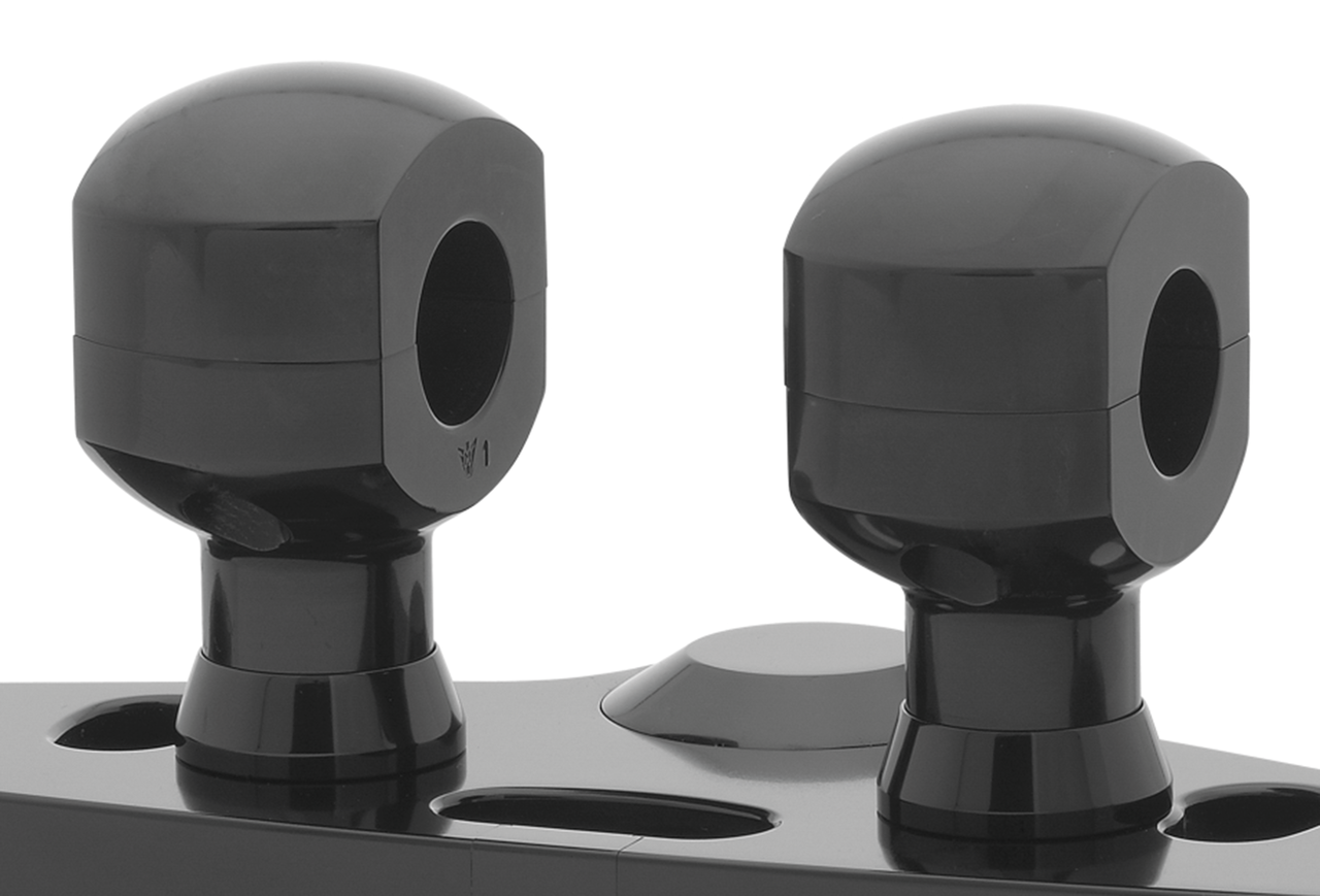 2" Risers for 1-1/4" Handlebars Black