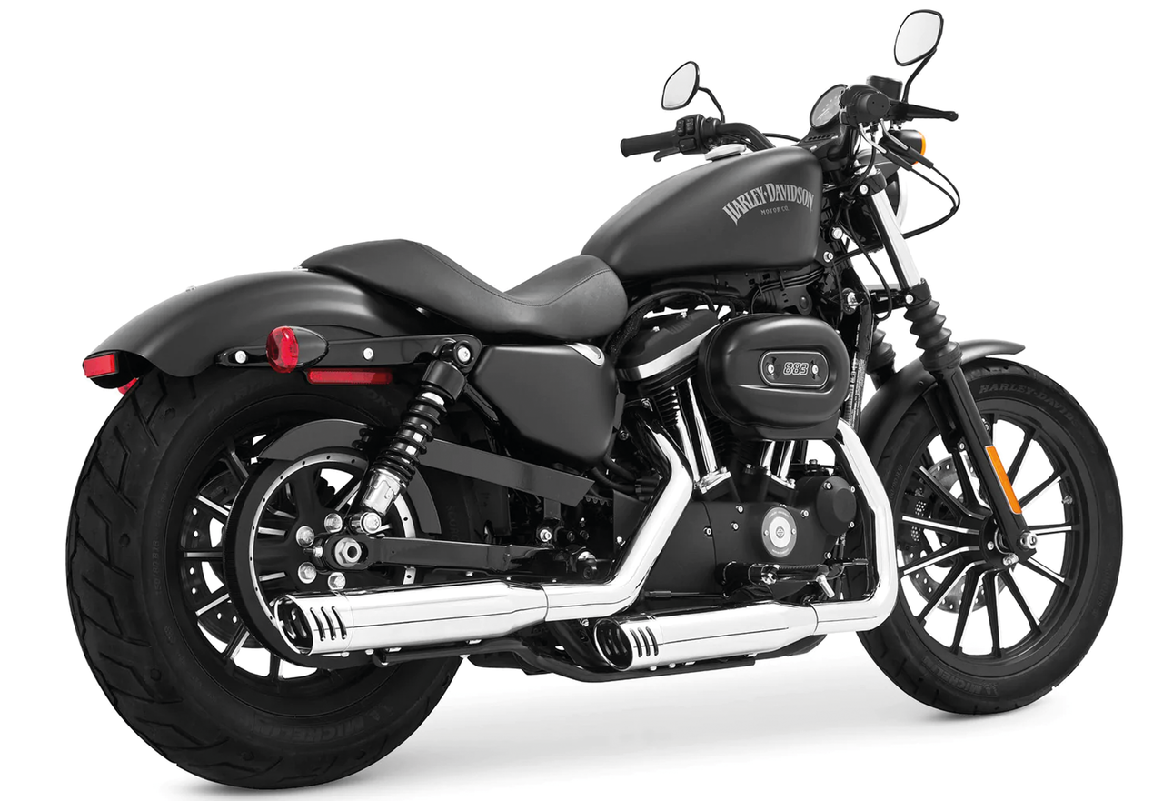 Racing slip on XL14-up chrome/chrome