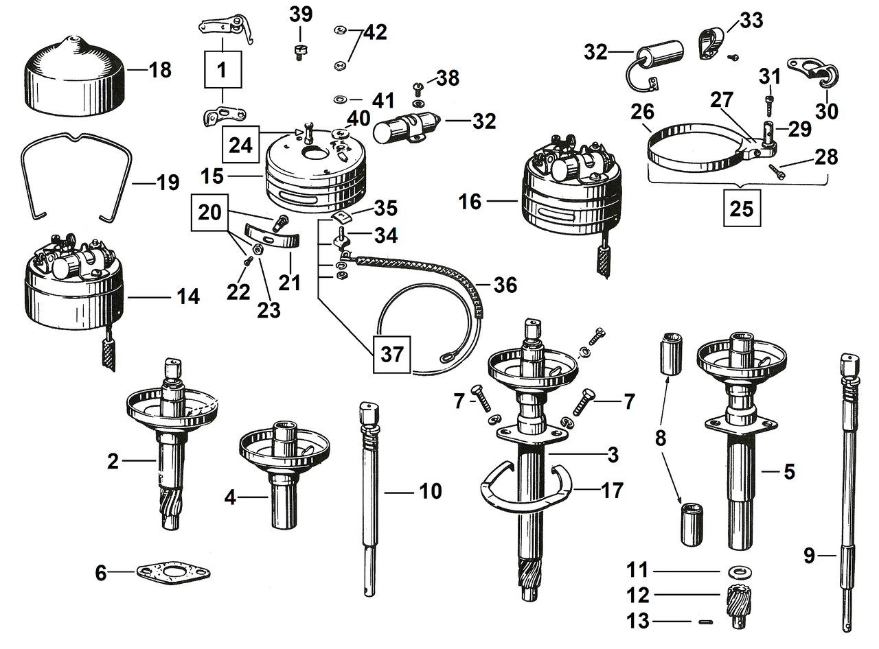 Ignition point set 1930-1948