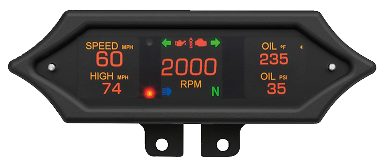 Spike Gauge Blk Bar Mount Universal