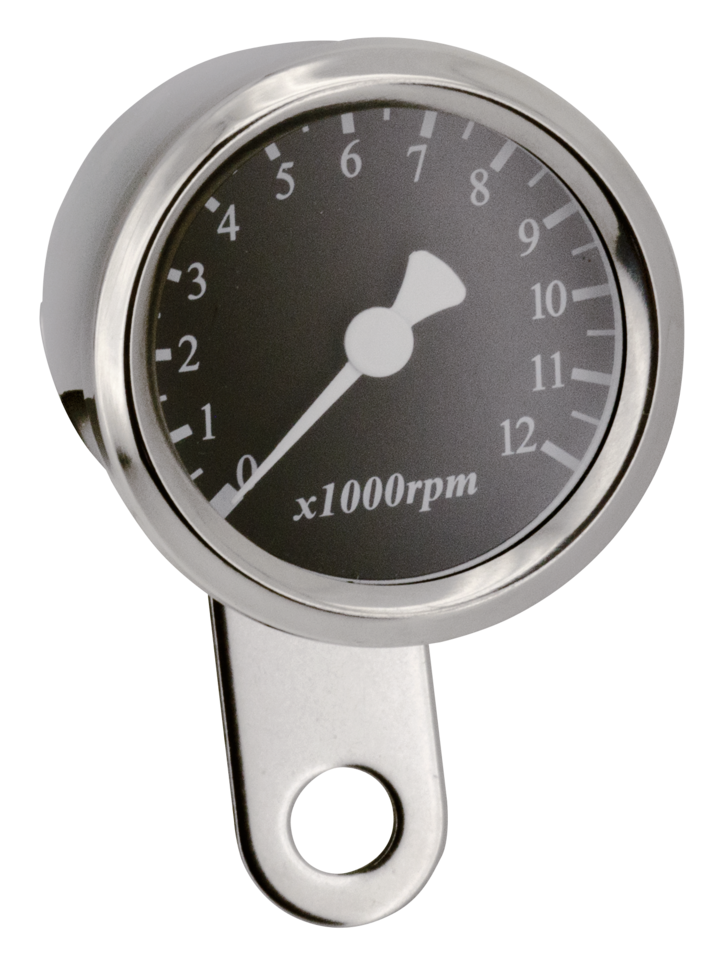 GZP 48mm Electronic Tacho Black