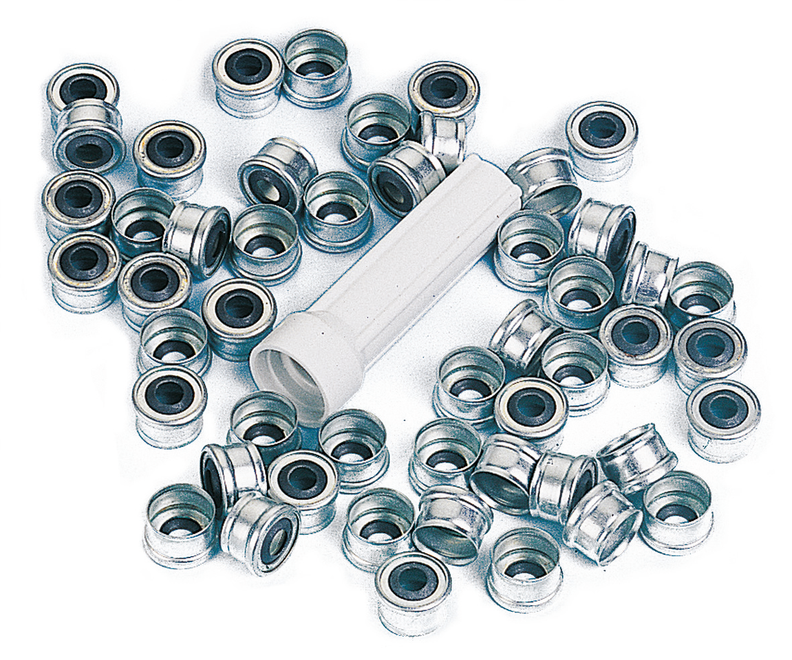 50pck Exh.Valve stem seal XL57-85 +drivr